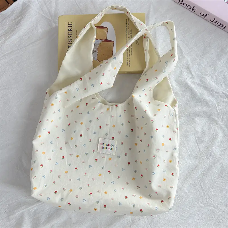 New Floral Canvas Shoulder Bag Large Capacity — feature 26