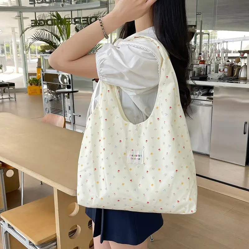 New Floral Canvas Shoulder Bag Large Capacity — feature 6