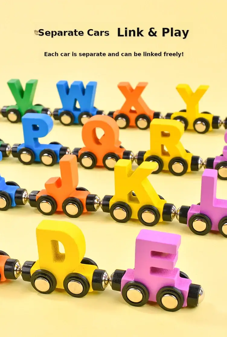 Magnetic Letter Train for Kids 1-3 Years — feature 3