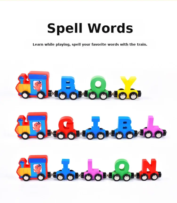 Magnetic Letter Train for Kids 1-3 Years — feature 4