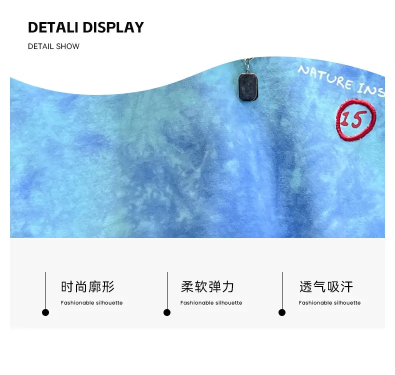 Cotton Tie-dyed Boys Summer Shirt Shorts Set — feature 8