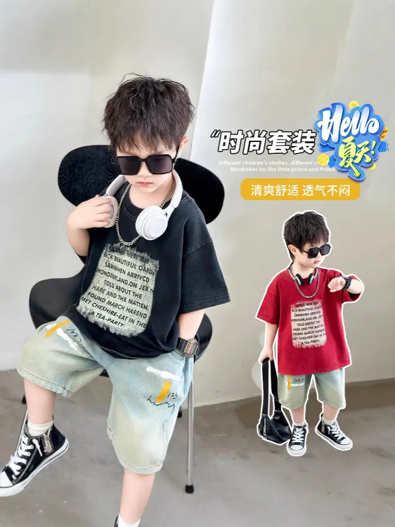 Boys Cotton T-Shirt Summer 2025 Handsome Design - Image 4