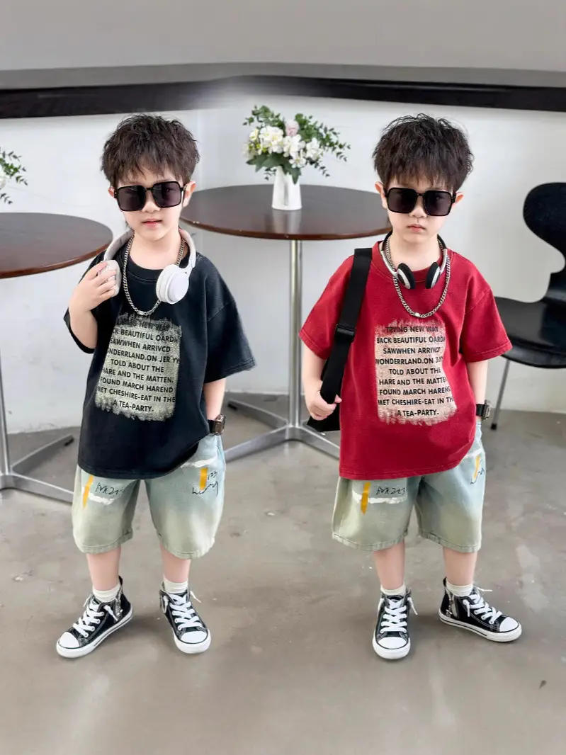 Boys Cotton T-Shirt Summer 2025 Handsome Design - Image 5