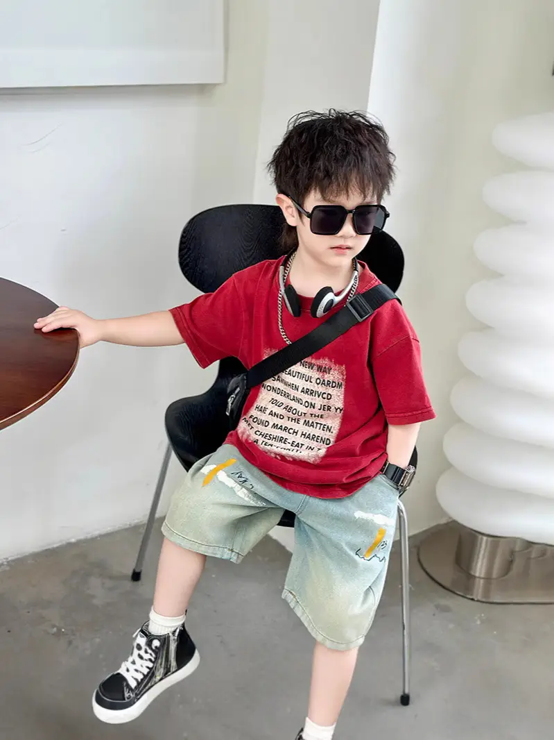 Boys Cotton T-Shirt Summer 2025 Handsome Design - Image 6