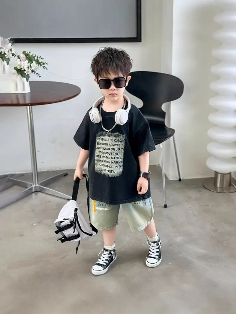 Boys Cotton T-Shirt Summer 2025 Handsome Design - Image 7