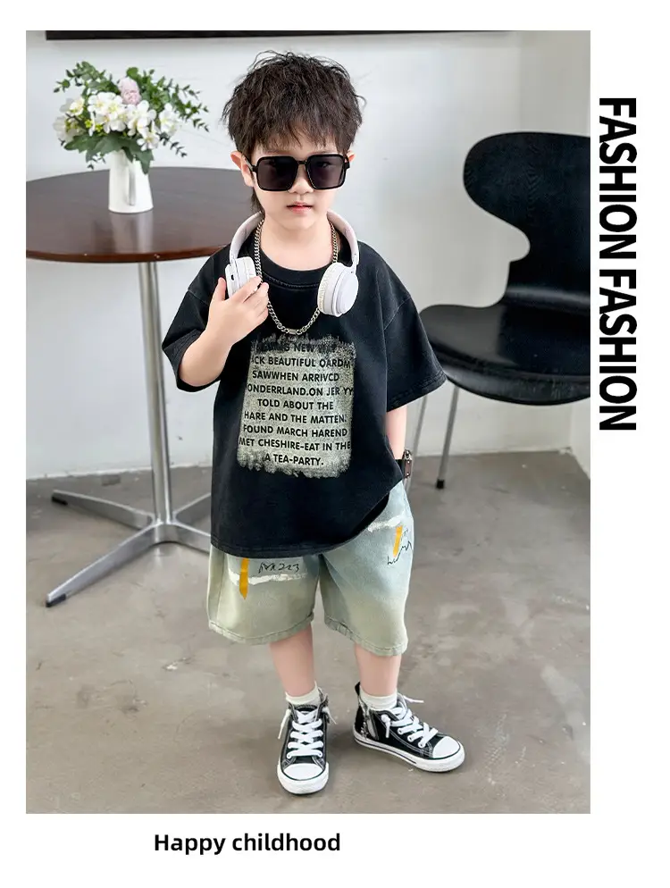 Boys Cotton T-Shirt Summer 2025 Handsome Design — feature 11