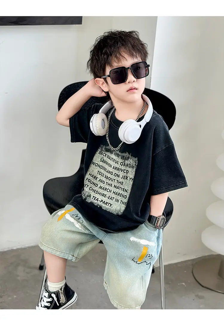Boys Cotton T-Shirt Summer 2025 Handsome Design — feature 12