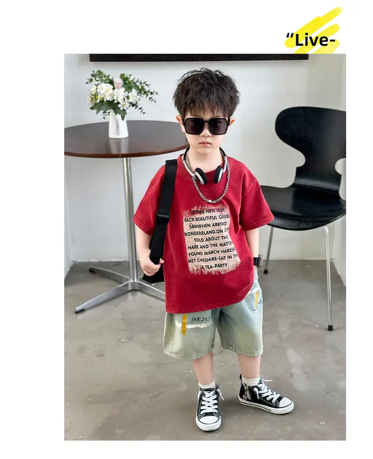 Boys Cotton T-Shirt Summer 2025 Handsome Design — feature 15