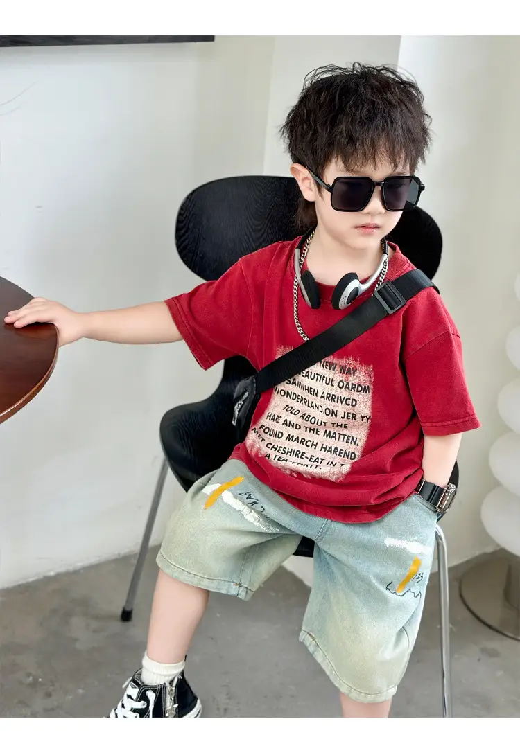 Boys Cotton T-Shirt Summer 2025 Handsome Design — feature 18