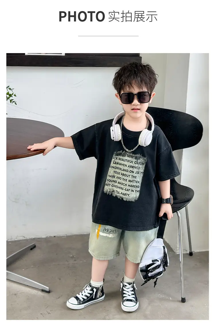 Boys Cotton T-Shirt Summer 2025 Handsome Design — feature 8
