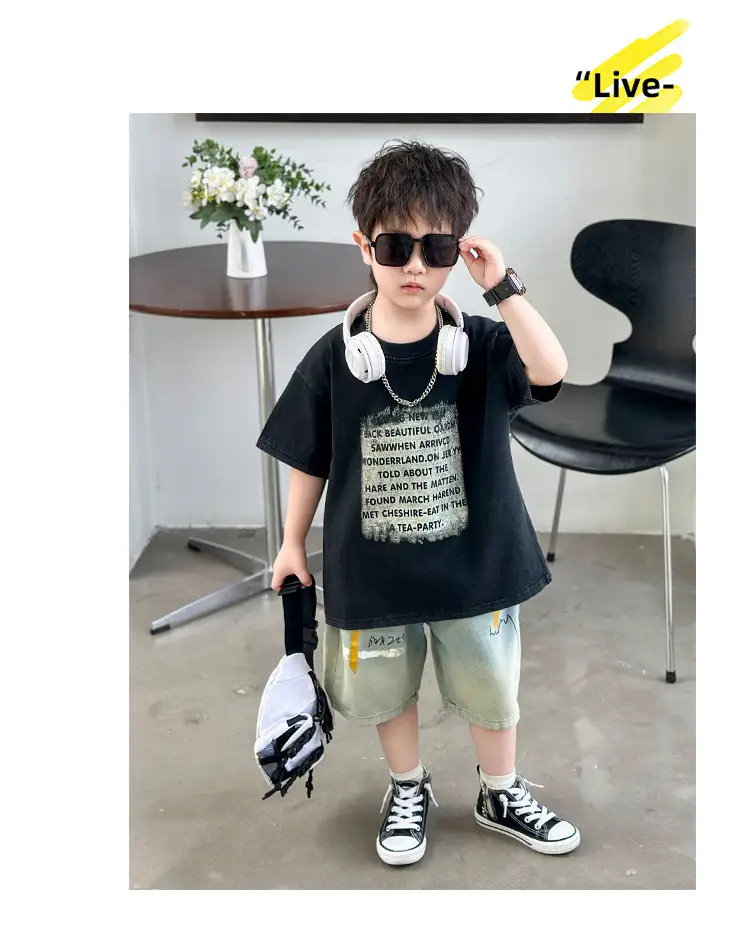 Boys Cotton T-Shirt Summer 2025 Handsome Design — feature 9