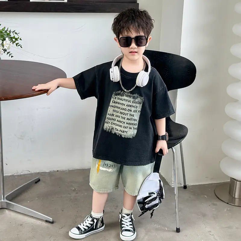 Boys Cotton T-Shirt Summer 2025 Handsome Design - Image 2