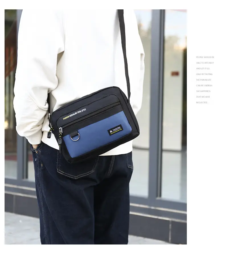Men's Crossbody Bag with Multi-Layer Storage Black — feature 23