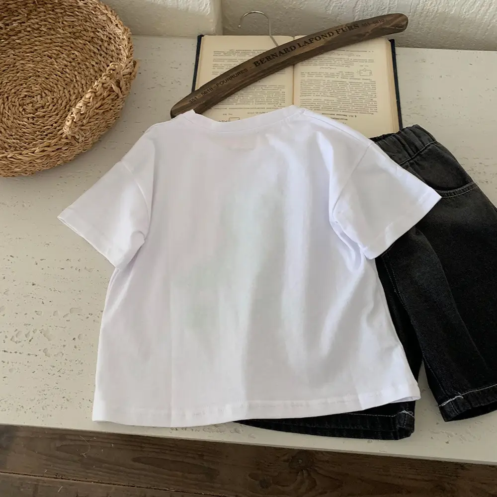 Kids Boys T-Shirt White Dinosaur Graphic 2025 — feature 5