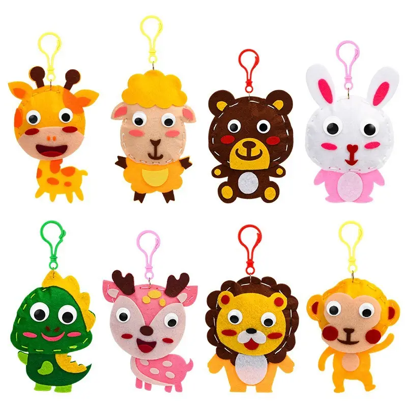 Cute Cartoon Animal Keychains for Kids
