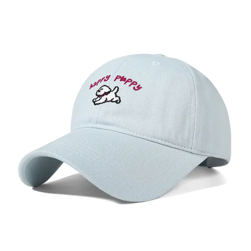 Caucass Puppy Cartoon Cap Black Small - Image 6