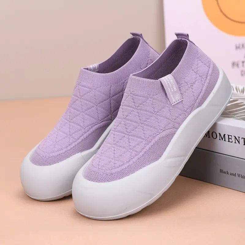 Old Beijing Cloth Shoes Women's 2025 Spring and Autumn New Slip-on Mother Shoes Non-slip Comfortable Women's Shoes All-match Casual Shoes - Image 4