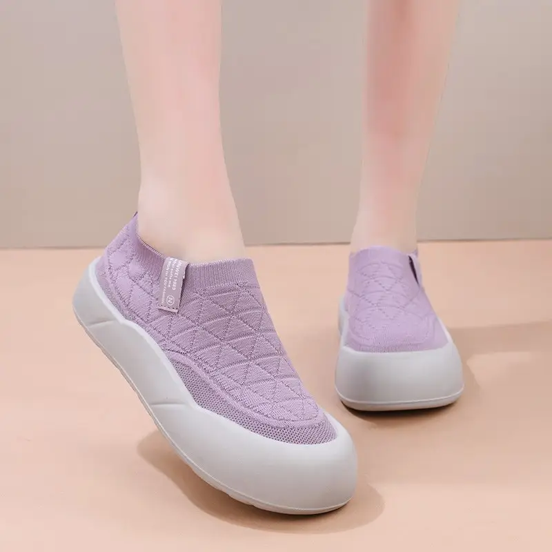 Old Beijing Cloth Shoes Women's 2025 Spring and Autumn New Slip-on Mother Shoes Non-slip Comfortable Women's Shoes All-match Casual Shoes - Image 6