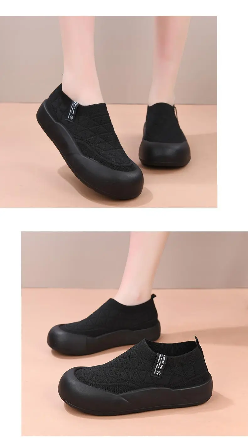 Old Beijing Cloth Shoes Women's 2025 Spring and Autumn New Slip-on Mother Shoes Non-slip Comfortable Women's Shoes All-match Casual Shoes — feature 16