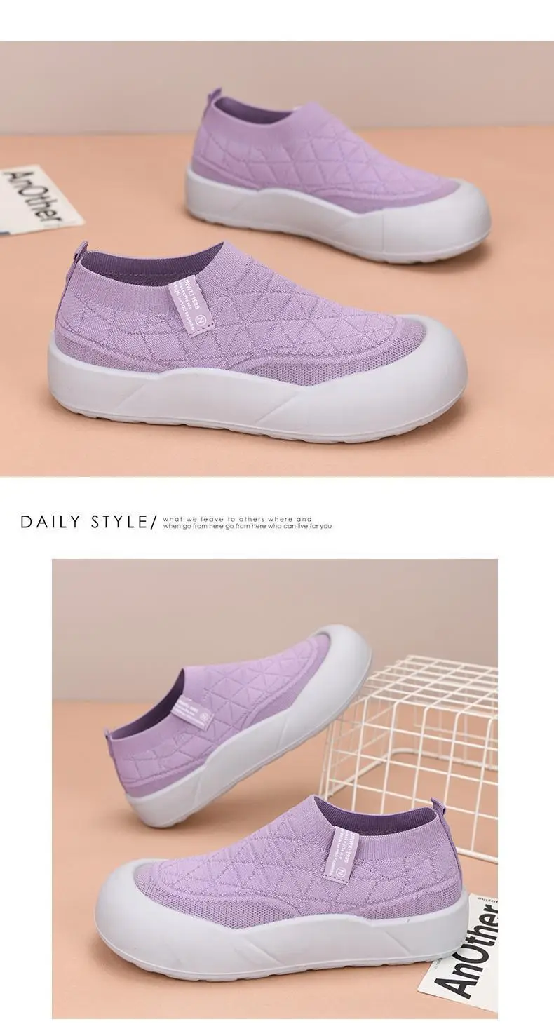 Old Beijing Cloth Shoes Women's 2025 Spring and Autumn New Slip-on Mother Shoes Non-slip Comfortable Women's Shoes All-match Casual Shoes — feature 17