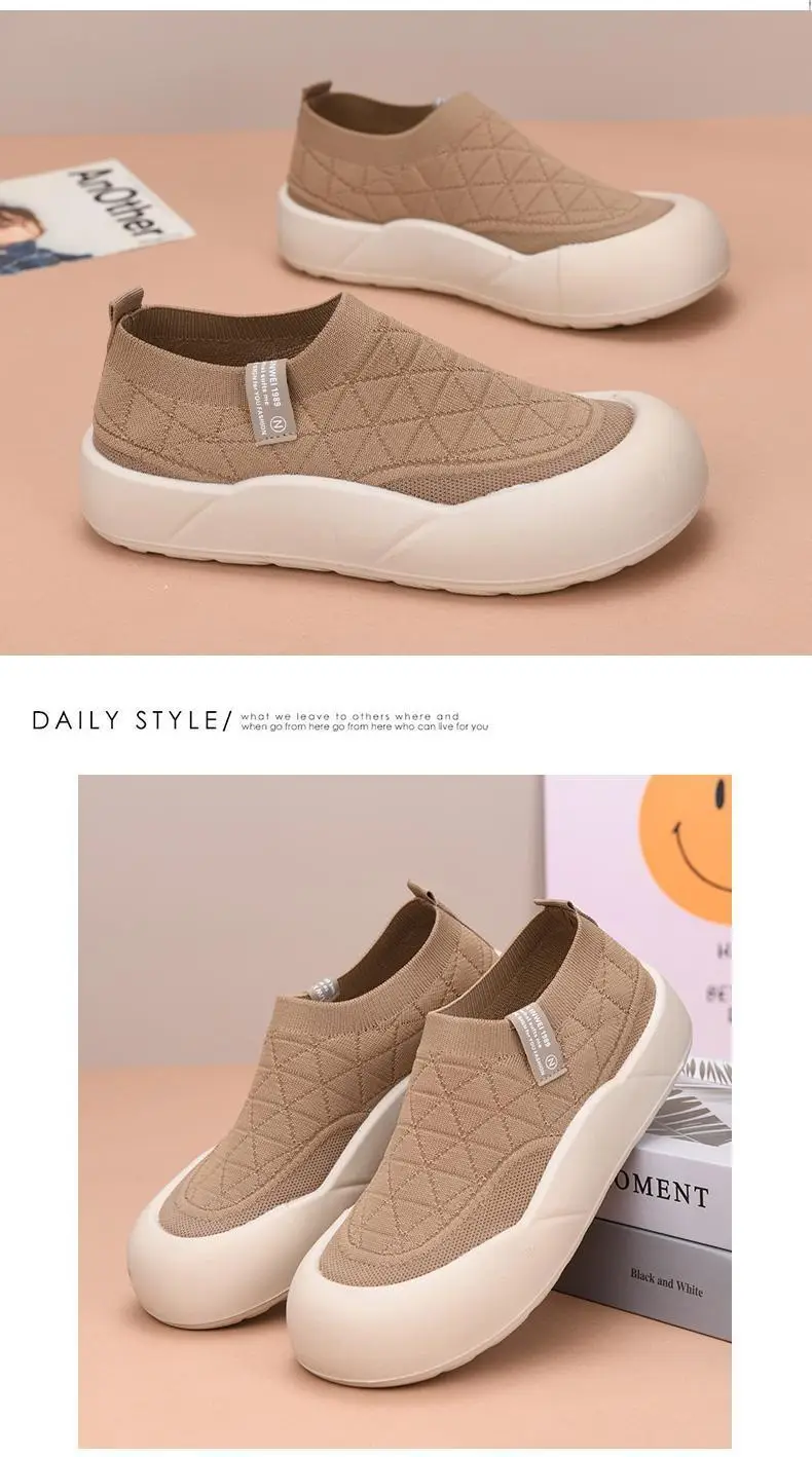 Old Beijing Cloth Shoes Women's 2025 Spring and Autumn New Slip-on Mother Shoes Non-slip Comfortable Women's Shoes All-match Casual Shoes — feature 22