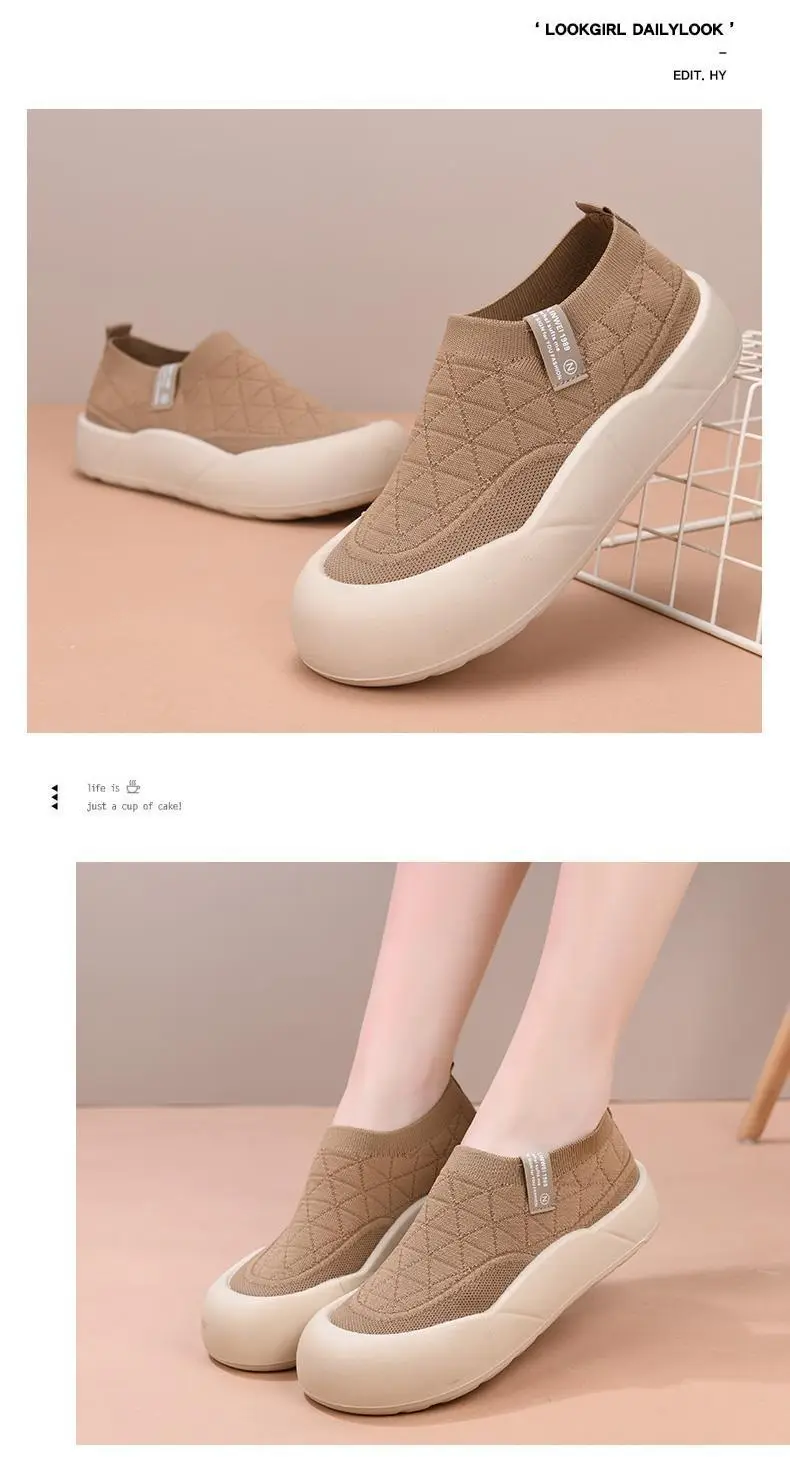 Old Beijing Cloth Shoes Women's 2025 Spring and Autumn New Slip-on Mother Shoes Non-slip Comfortable Women's Shoes All-match Casual Shoes — feature 23