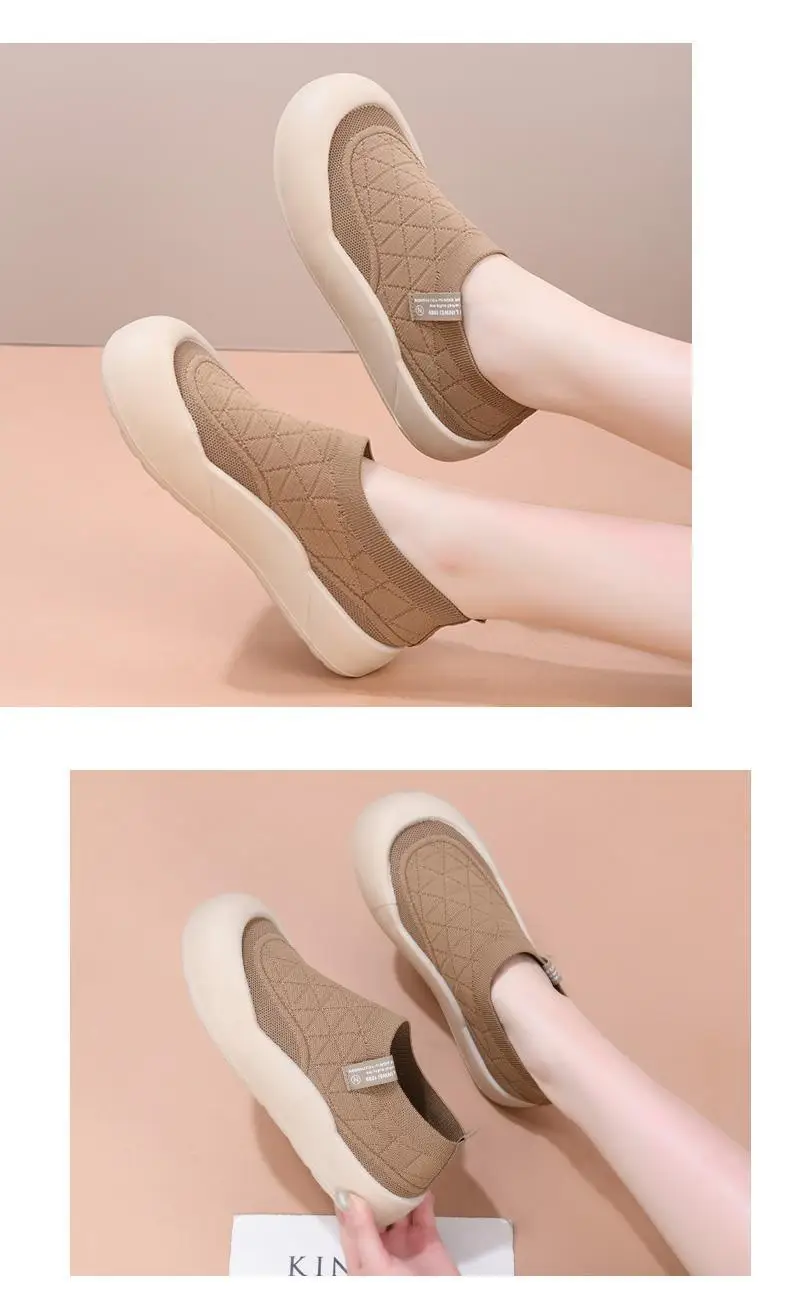 Old Beijing Cloth Shoes Women's 2025 Spring and Autumn New Slip-on Mother Shoes Non-slip Comfortable Women's Shoes All-match Casual Shoes — feature 24