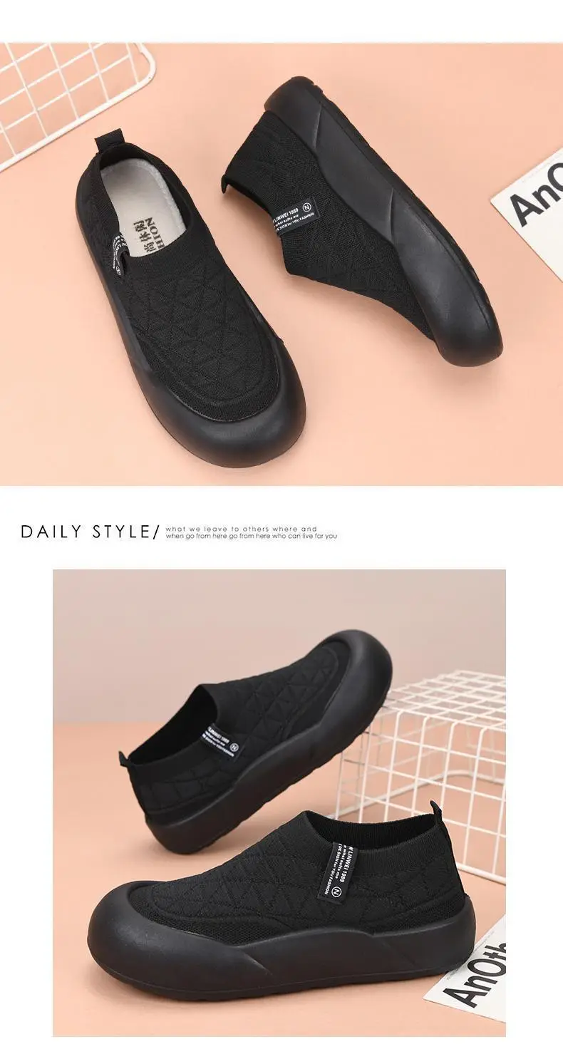 Old Beijing Cloth Shoes Women's 2025 Spring and Autumn New Slip-on Mother Shoes Non-slip Comfortable Women's Shoes All-match Casual Shoes — feature 25
