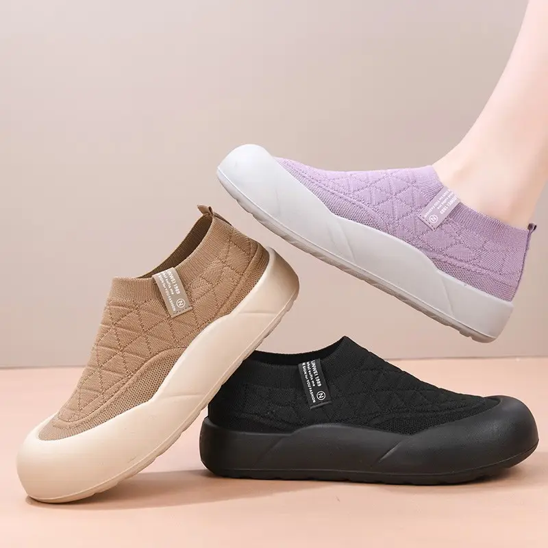 Old Beijing Cloth Shoes Women's 2025 Spring and Autumn New Slip-on Mother Shoes Non-slip Comfortable Women's Shoes All-match Casual Shoes — feature 31