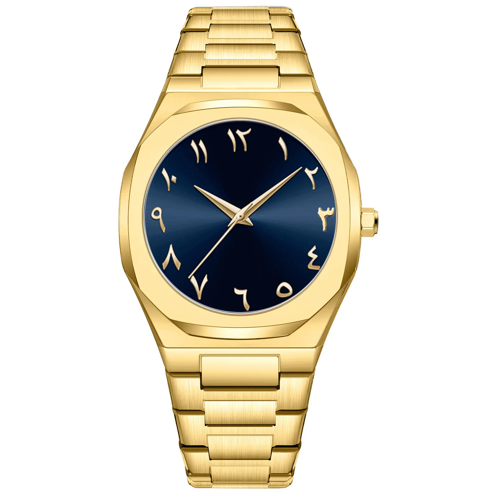 Men's All Black Arabic Dial Waterproof Watch - Image 13
