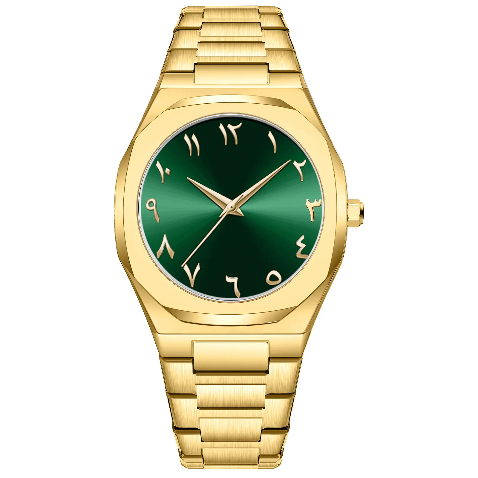 Men's All Black Arabic Dial Waterproof Watch - Image 14
