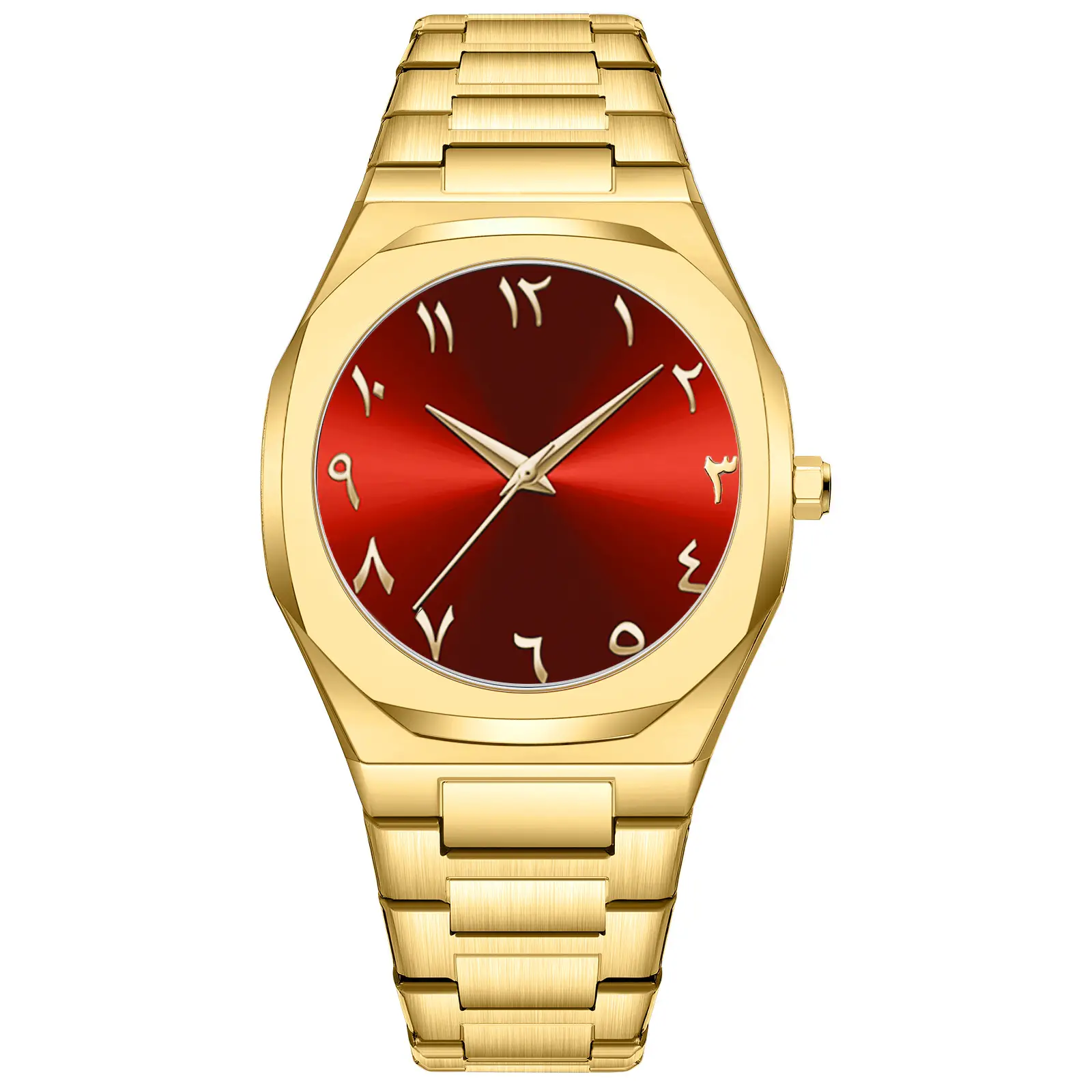 Men's All Black Arabic Dial Waterproof Watch - Image 15
