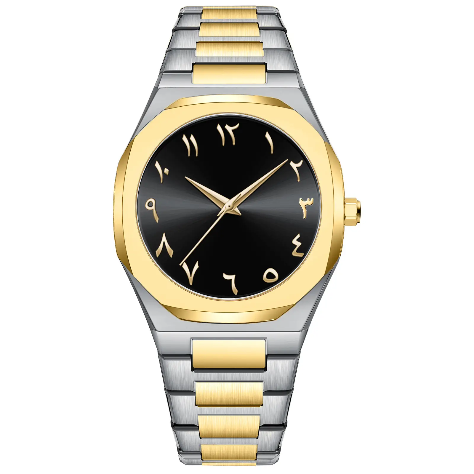 Men's All Black Arabic Dial Waterproof Watch - Image 17