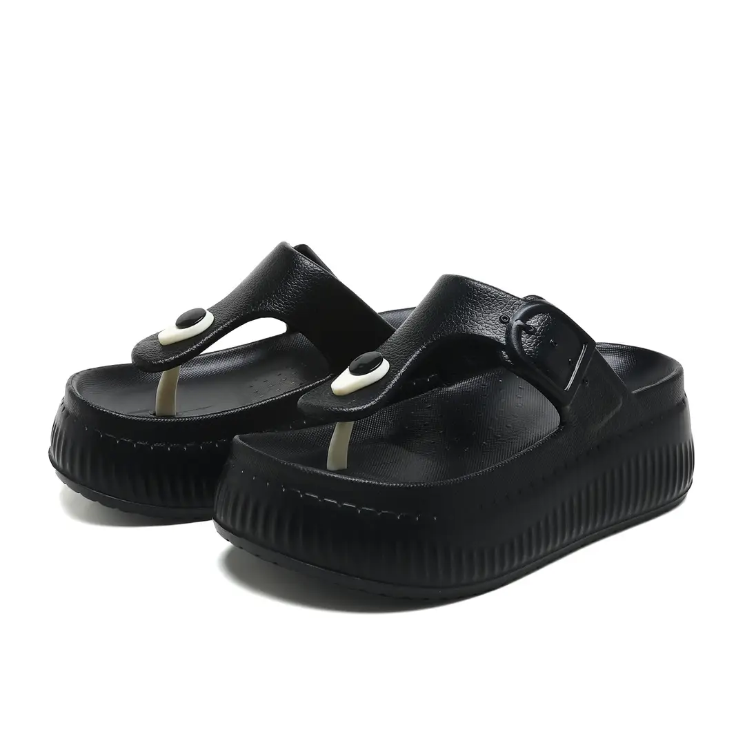 2025 new women's size thick-soled slippers flip-flops outdoor casual sandals light breathable comfortable sandals wholesale - Image 2