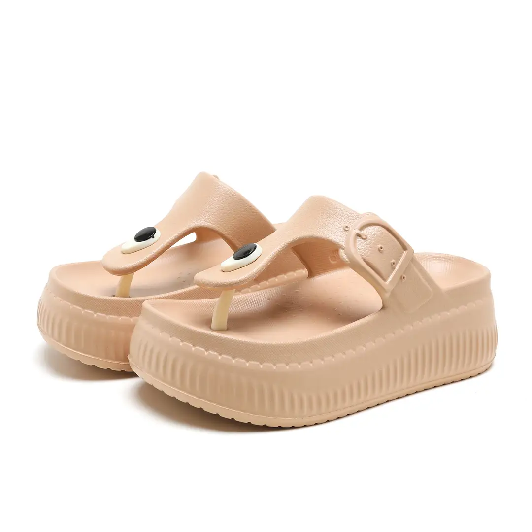 2025 new women's size thick-soled slippers flip-flops outdoor casual sandals light breathable comfortable sandals wholesale - Image 3