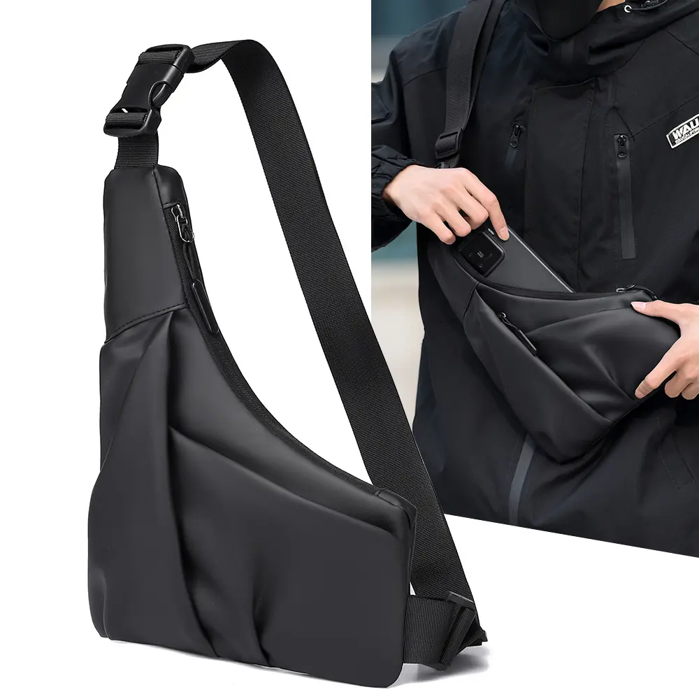 Men's Crossbody Chest Bag 3 Colors Large Capacity
