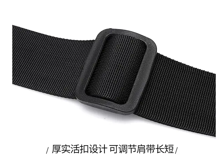 Black Triangle Crossbody Bag for Men — feature 24