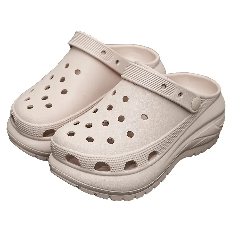 Hole Shoes Women's Summer New Outdoor Wear Increased Thick-soled Garden Shoes Non-slip Beach Shoes Women's Sandals - Image 13