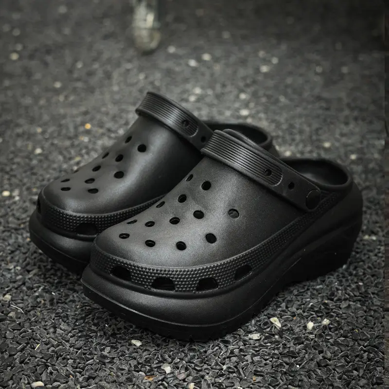 Hole Shoes Women's Summer New Outdoor Wear Increased Thick-soled Garden Shoes Non-slip Beach Shoes Women's Sandals - Image 8