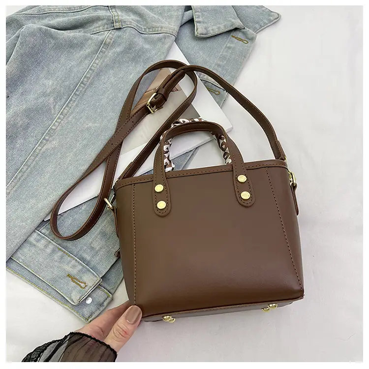 Women Black Contrasting Pom Pom Shoulder Bag — feature 27