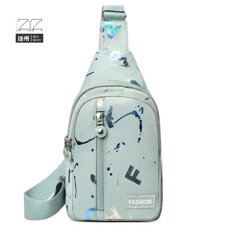 Pink Floral Messenger Bag for Women Fashion Sports Travel