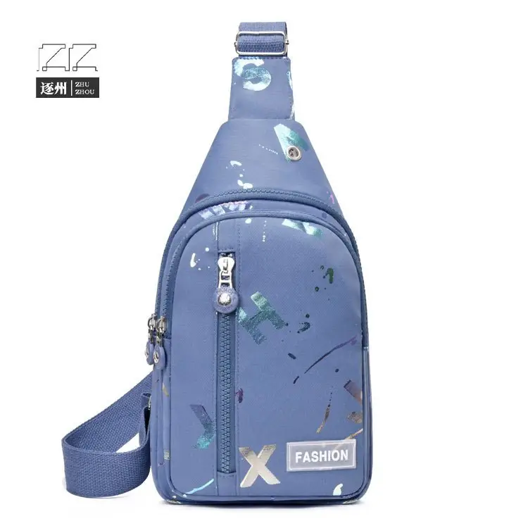 Pink Floral Messenger Bag for Women Fashion Sports Travel