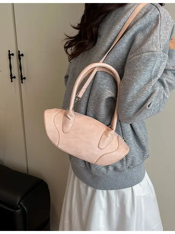 Grey Textured Crossbody Bag for Women 2026 - Image 8