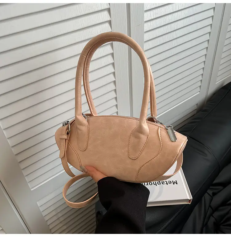 Grey Textured Crossbody Bag for Women 2026 - Image 4