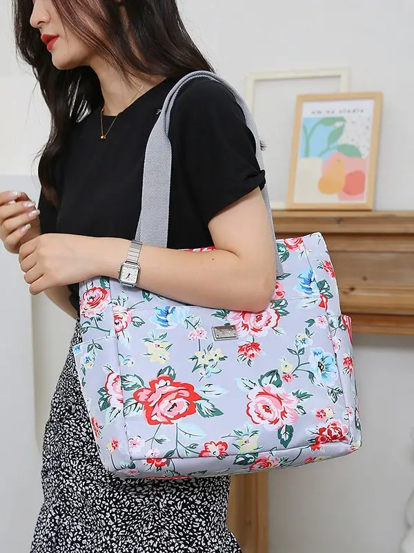 Purple Women's Shoulder Bag 2026 New Model Oxford Cloth Large Capacity - Image 7