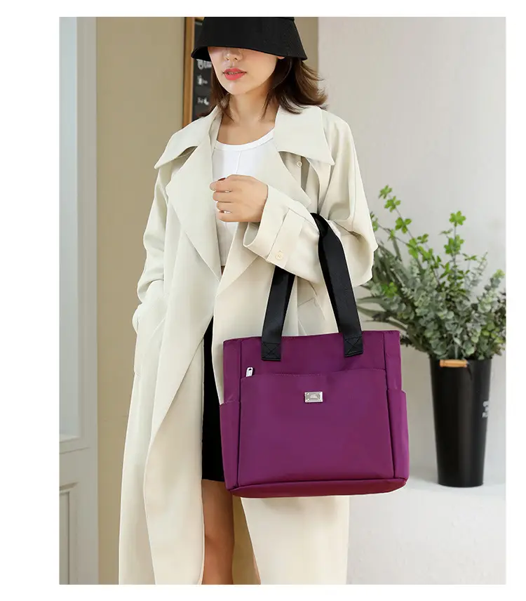 Purple Women's Shoulder Bag 2026 New Model Oxford Cloth Large Capacity — feature 20