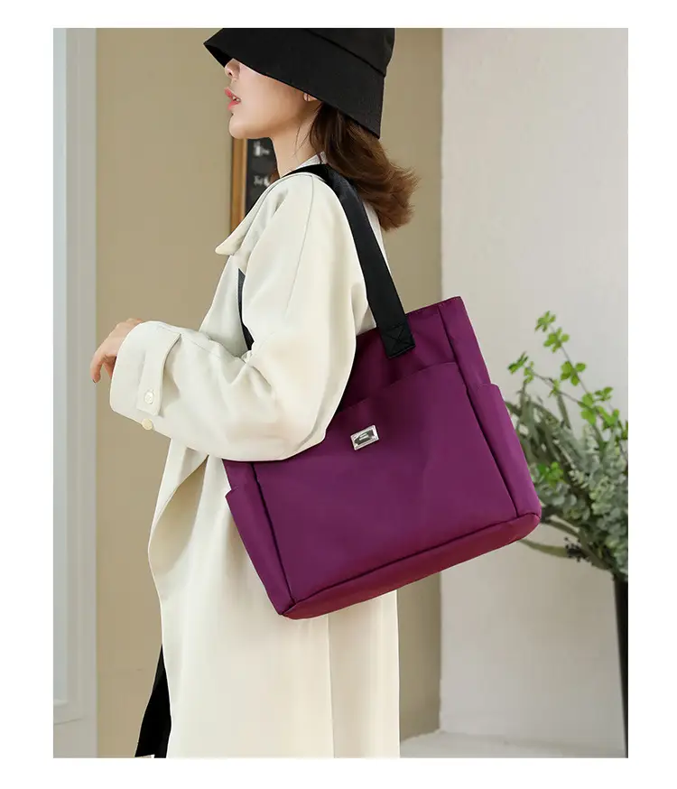 Purple Women's Shoulder Bag 2026 New Model Oxford Cloth Large Capacity — feature 21