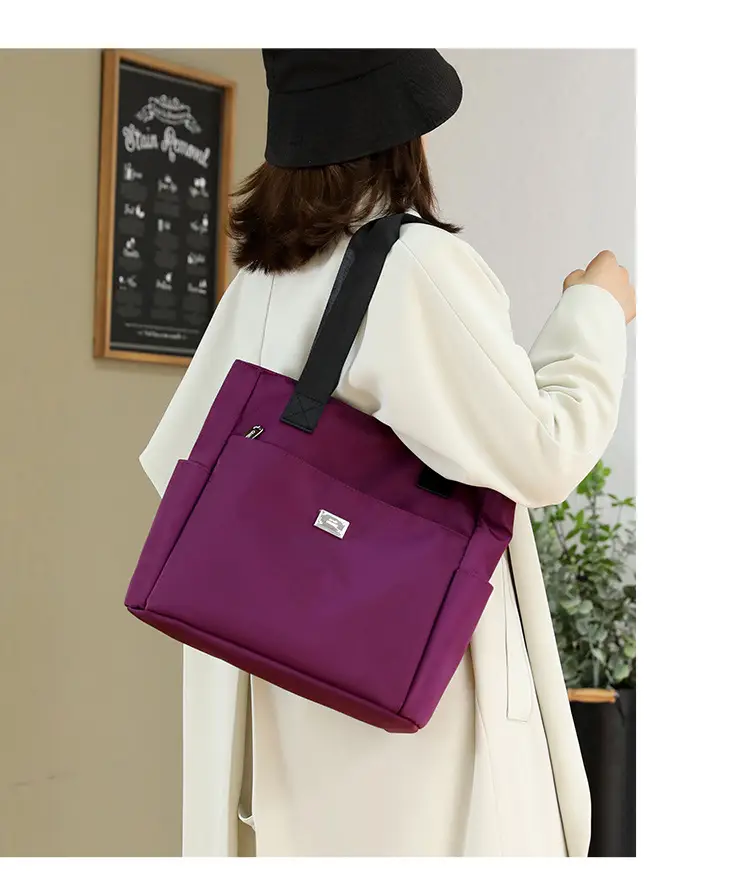 Purple Women's Shoulder Bag 2026 New Model Oxford Cloth Large Capacity — feature 22
