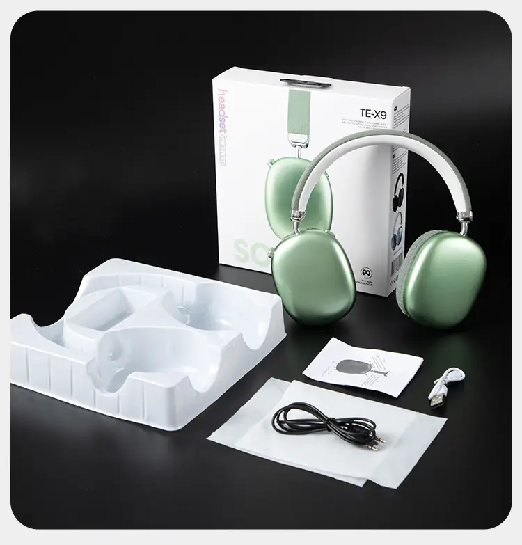 Te-X9 Wireless Bluetooth Headset Silver Heavy Bass Sports Mobile β feature 28