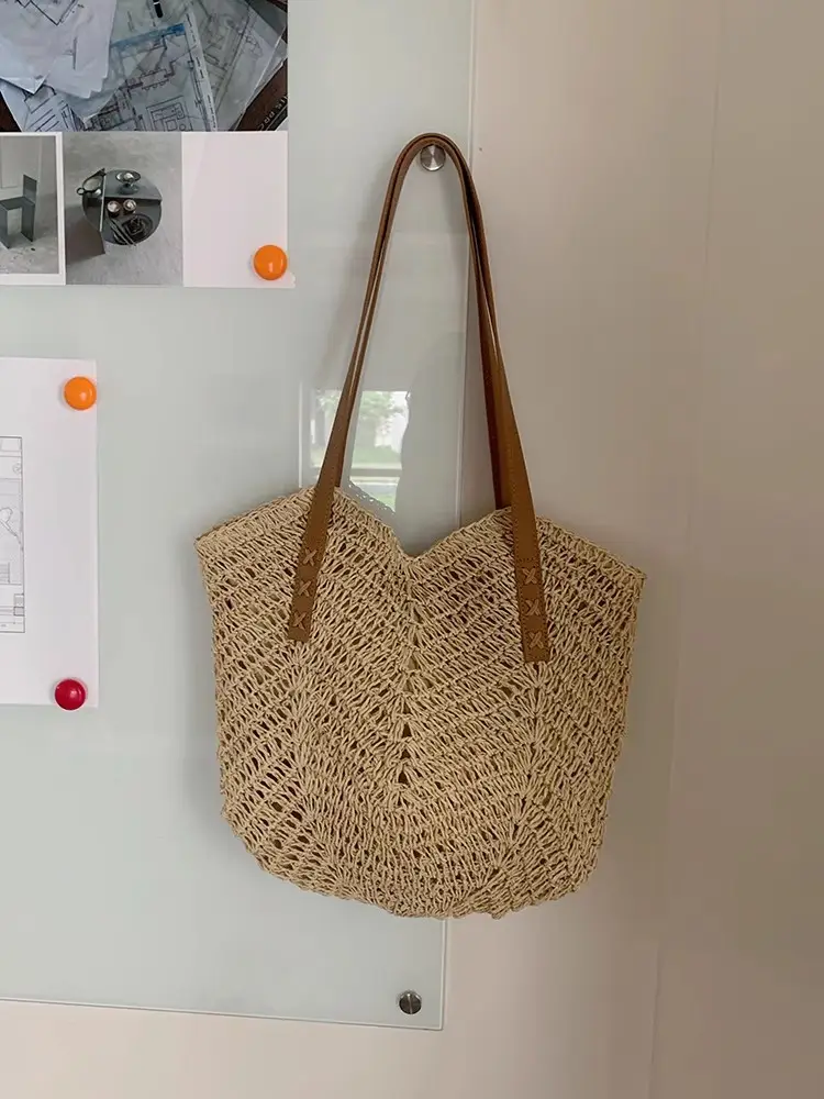 Hand-Woven Straw Bag Large Capacity 2026 - Image 3